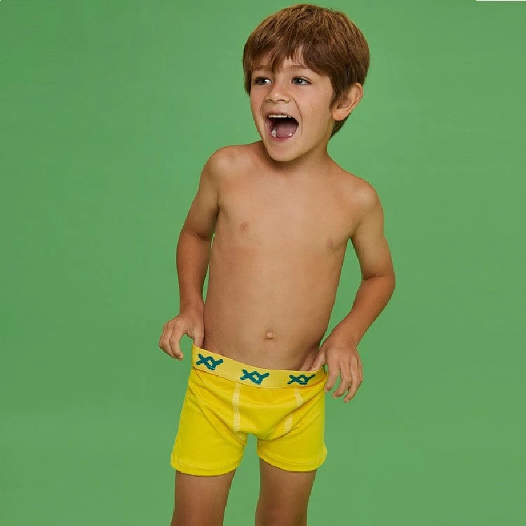 ART.XY1087 BOXER NIÑO ALGODON LYCRA LISO