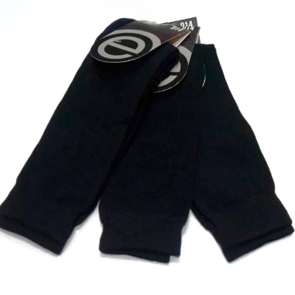 ART.PE914 MEDIAS PACK X3 HOMBRE MEDIA CAÑA UNICO NEGRO