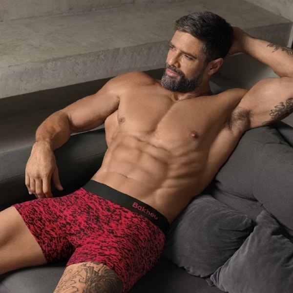 ART.BK602054 BOXER ALGODON Y LYCRA ESTAMPADO MANCHAS