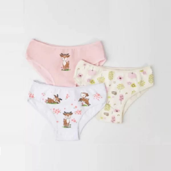 ART.JT2000P PACK X3 BOMBACHAS VEDETINA NENA ALGODON Y LYCRA ESTAMPADA
