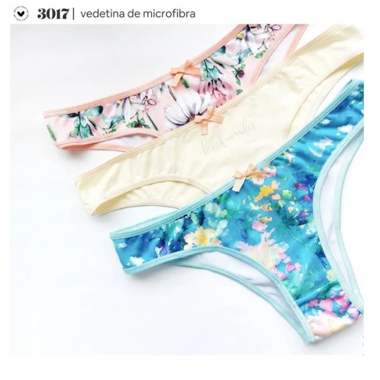 ART.VI3017 PACK X3 BOMBACHA VEDETINA MICROFIBRA ESTAMPADA