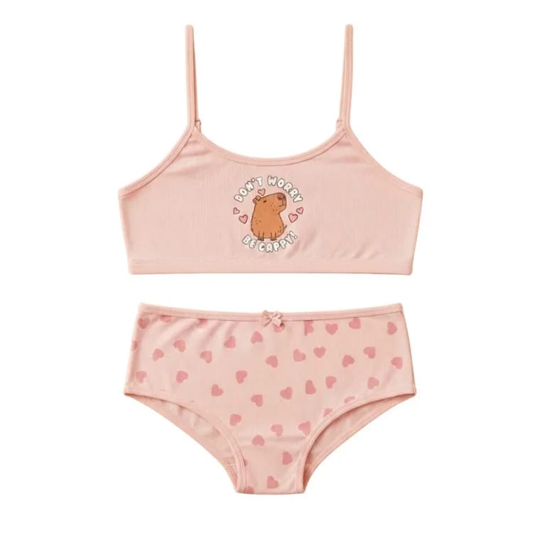 ART.VI454 CONJUNTO NENA ALGODON ESTAMPADO TOP Y BOMBACHA