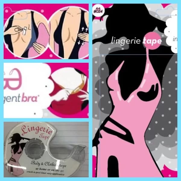 ART.IB024 LINGERIE TAPE CINTA CON ADHESIVO AMBOS LADOS RESISTENCIA Y FIJACION