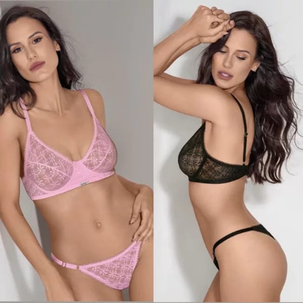 ART.BE153771 CONJUNTO ENCAJE CORPIÑO CON ARO Y DIJE PERSONALIZADO TANGALESS REGULABLE