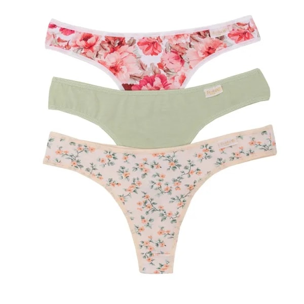 ART.FR5000 PACK X3 DE COLALESS DE ALGODÓN LYCRA ESTAMPADO VINTAGE