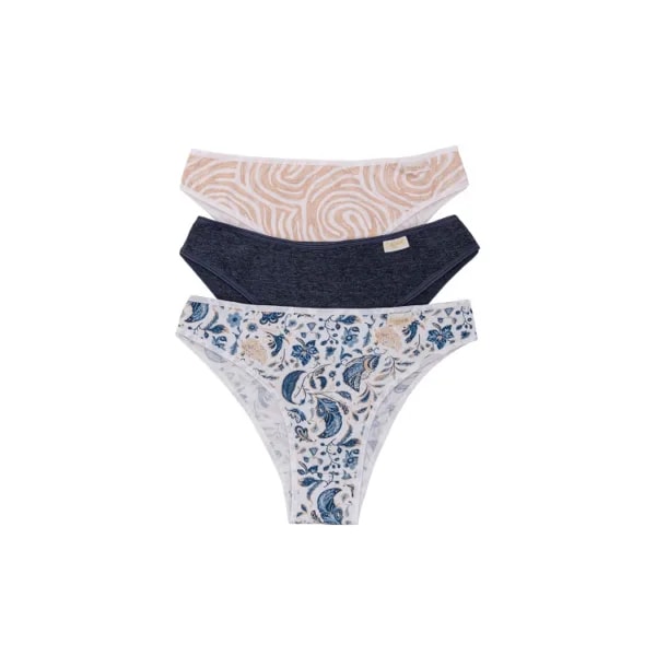 ART.FR5014 PACK X 3 VEDETINAS ALGODON Y LYCRA LINEA MEDITERRANEO