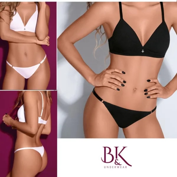 ART.BK665300 CONJUNTO TRIANGULO SOFT DE MORLEY Y TANGA LESS REGULABLE