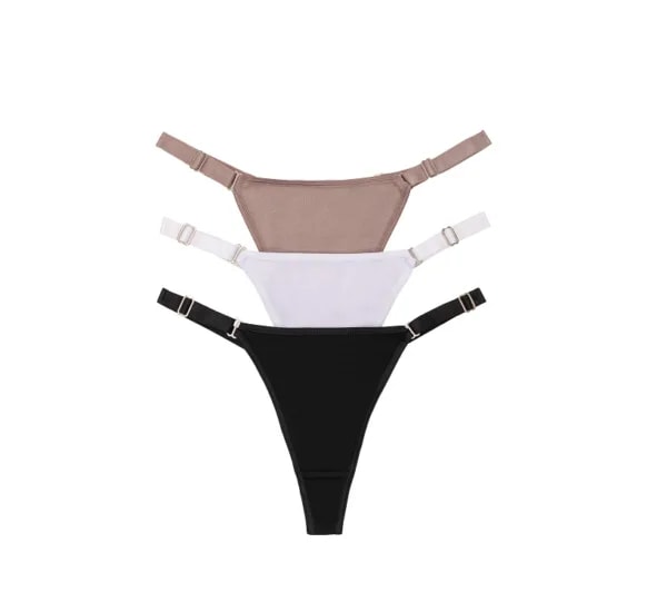 ART.FR5019 PACK X 3 TANGA DE ALGODON LYCRA CON BRETEL ANCHO