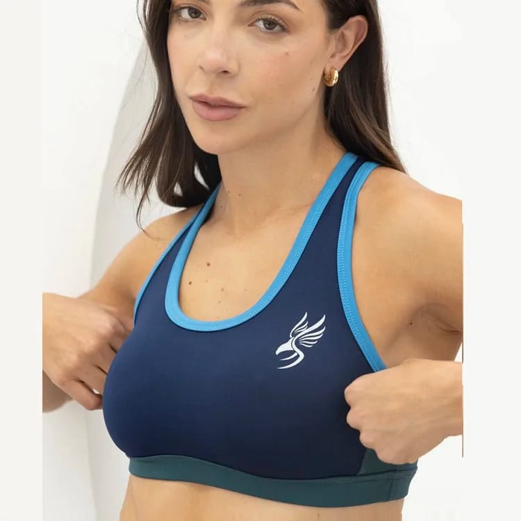 ART.SH6490 TOP DEPORTIVO COMBINADO CON ESTAMPA