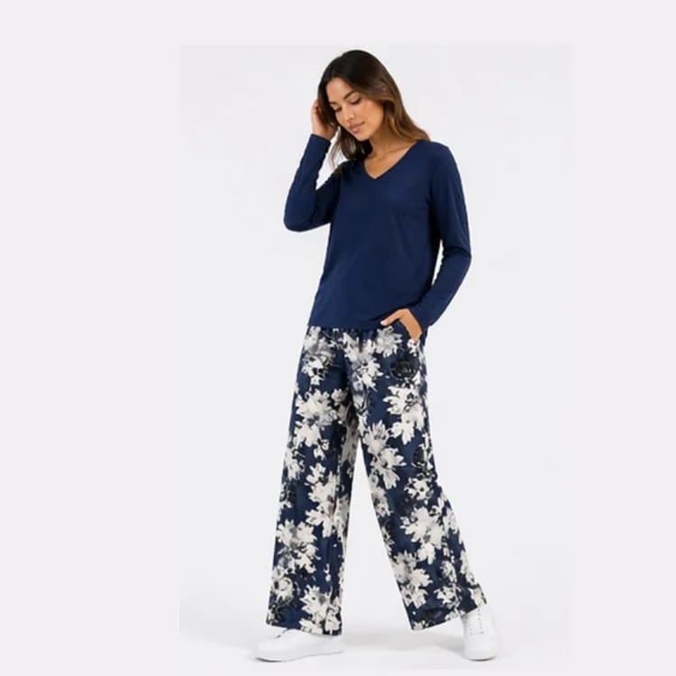 ART.FR19 PIJAMA DE JERSEY ESTAMPADOS CON PALAZZO