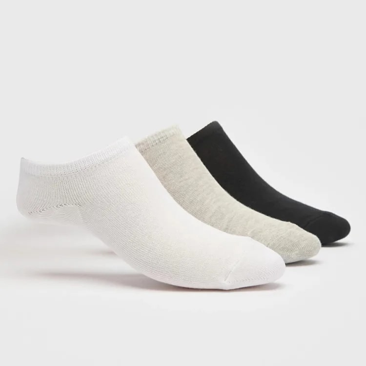 ART.PE024 PACK X3 MEDIAS INVISIBLES MUJER LISAS
